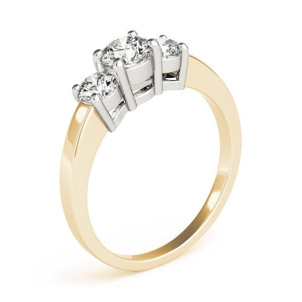 Round Three-Stone Diamond Engagement Ring · 1.00 ct tw
