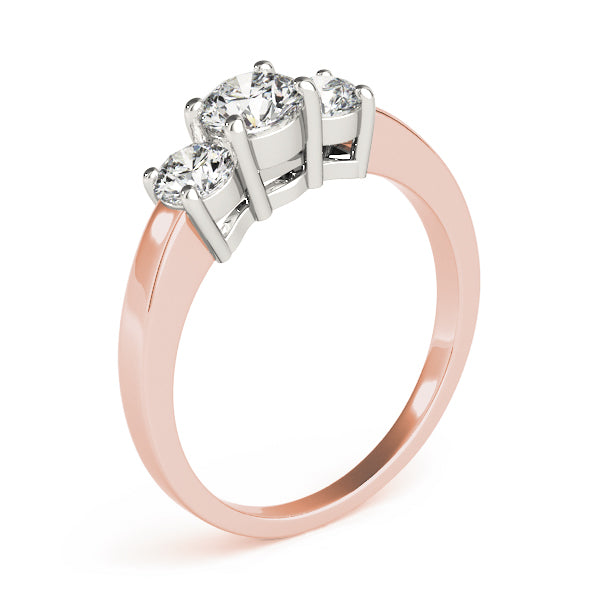 Round Three-Stone Diamond Engagement Ring · 1.00 ct tw