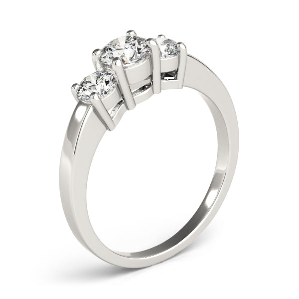 Round Three-Stone Diamond Engagement Ring · 2.50 ct tw