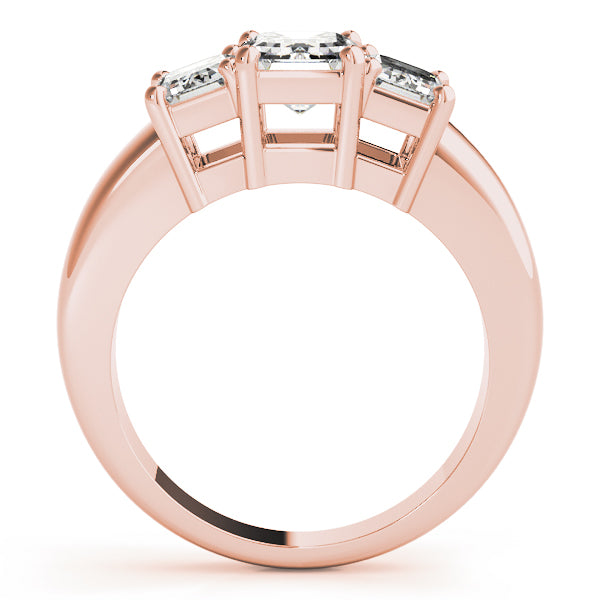 Emerald Three-Stone Diamond Engagement Ring · 2.70 ct tw