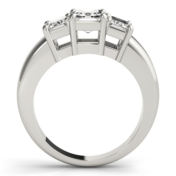 Emerald Three-Stone Diamond Engagement Ring · 2.70 ct tw