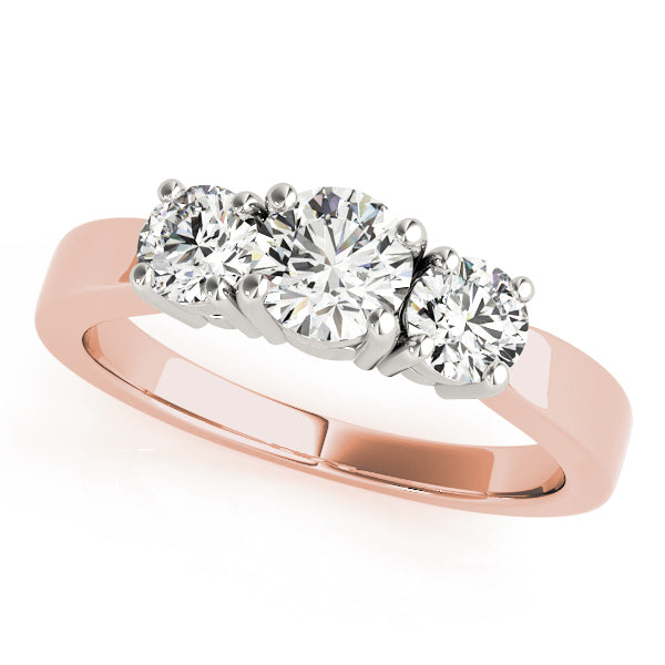 Round Three-Stone Diamond Engagement Ring · 1.00 ct tw
