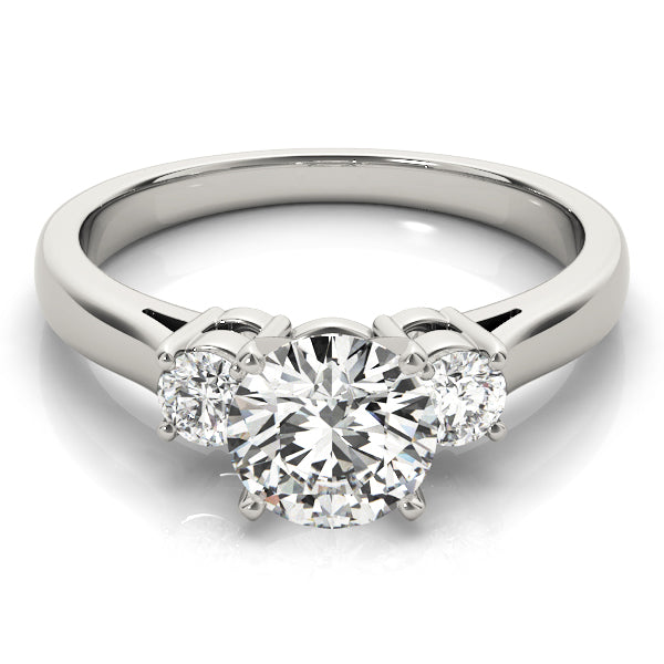Round Three-Stone Diamond Engagement Ring · 0.50 ct tw