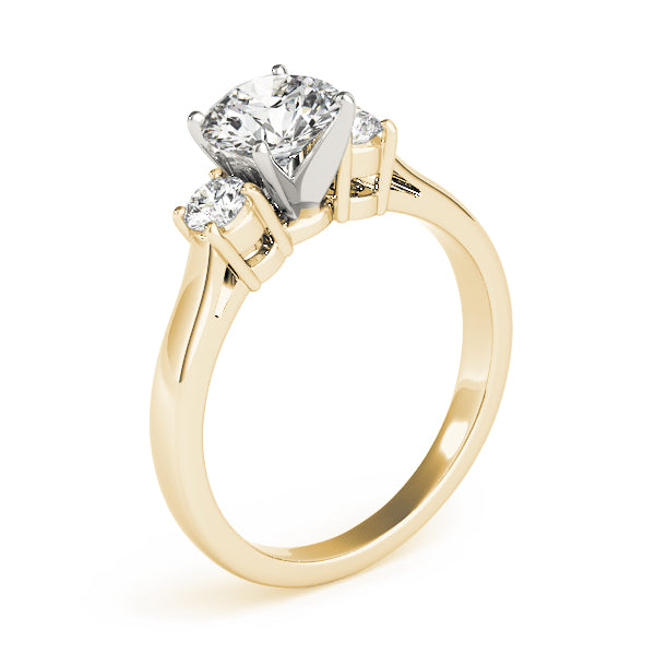Round Three-Stone Diamond Engagement Ring · 0.24 ct tw