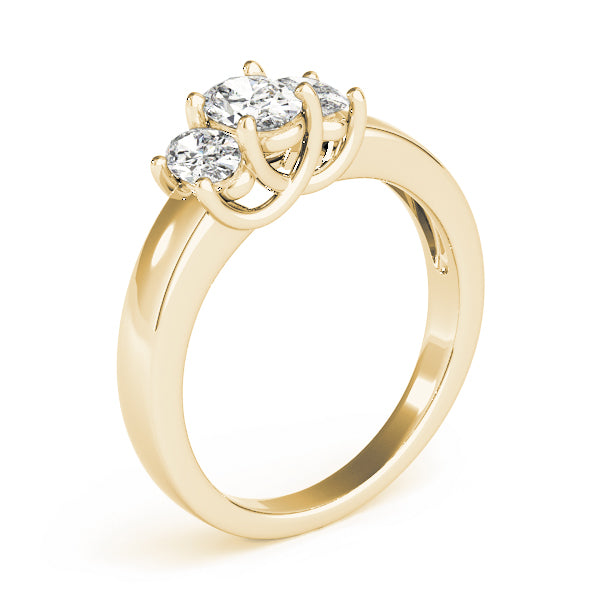 Oval Three-Stone Diamond Engagement Ring · 1.71 ct tw