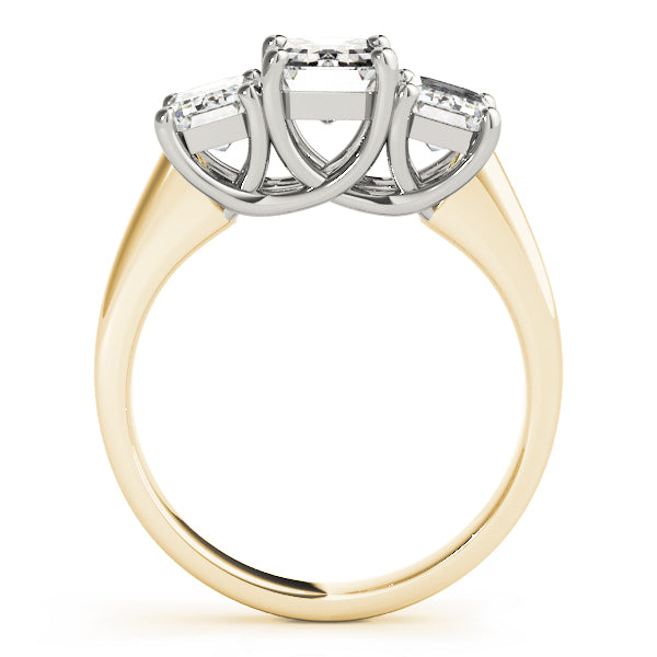 Emerald Three-Stone Diamond Engagement Ring · 2.70 ct tw