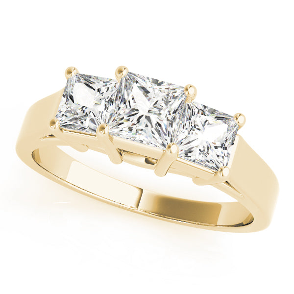 Square Three-Stone Princess Diamond Engagement Ring · 0.81 ct tw
