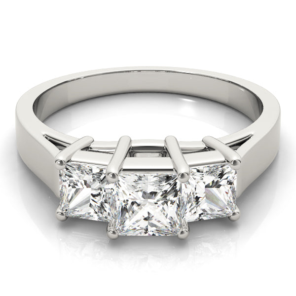 Square Three-Stone Princess Diamond Engagement Ring · 0.81 ct tw