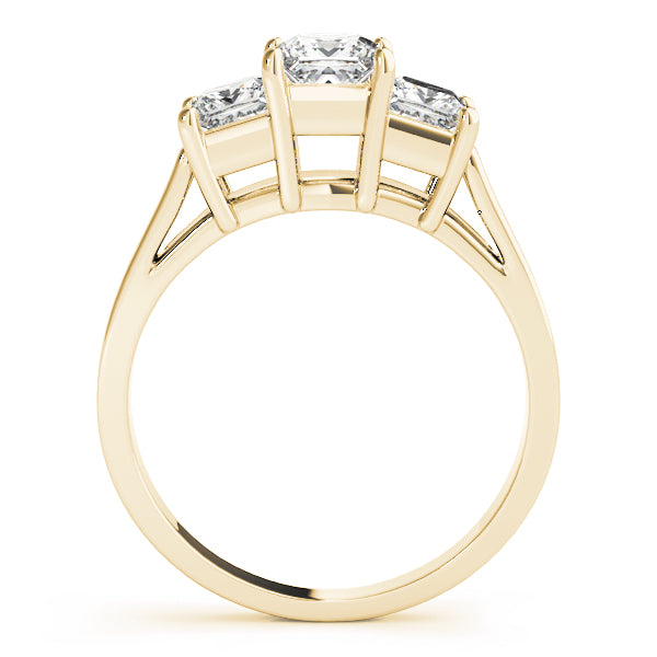 Square Three-Stone Princess Diamond Engagement Ring · 0.81 ct tw