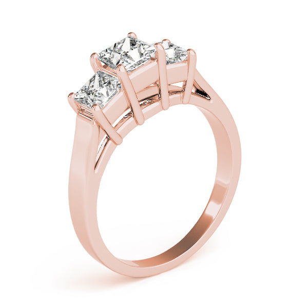 Square Three-Stone Princess Diamond Engagement Ring · 1.42 ct tw