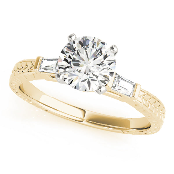Baguette Three-Stone Diamond Engagement Ring · 0.14 ct tw