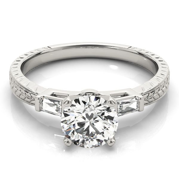 Baguette Three-Stone Diamond Engagement Ring · 0.14 ct tw