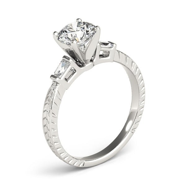 Baguette Three-Stone Diamond Engagement Ring · 0.14 ct tw