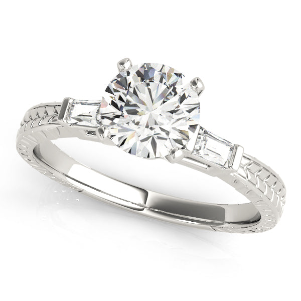 Baguette Three-Stone Diamond Engagement Ring · 0.14 ct tw