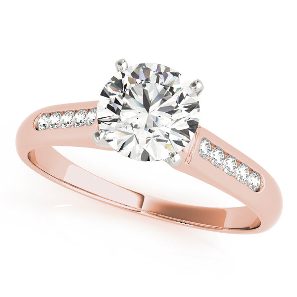 Single Row Channel Set Diamond Engagement Ring · 0.10 ct tw