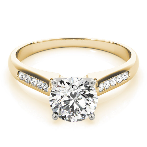 Single Row Channel Set Diamond Engagement Ring · 0.10 ct tw