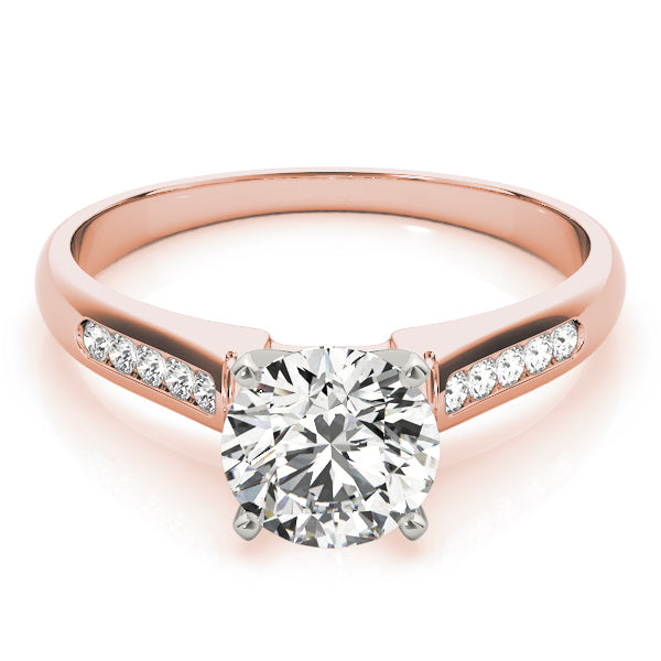 Single Row Channel Set Diamond Engagement Ring · 0.10 ct tw