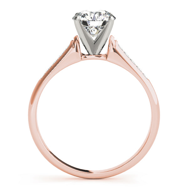 Single Row Channel Set Diamond Engagement Ring · 0.10 ct tw