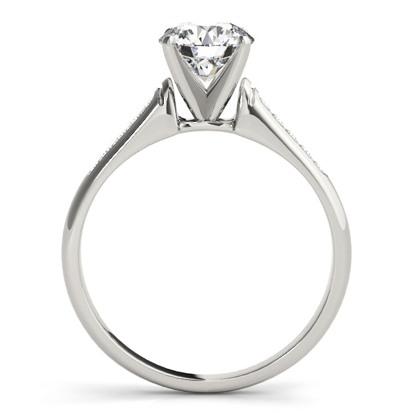Single Row Channel Set Diamond Engagement Ring · 0.10 ct tw