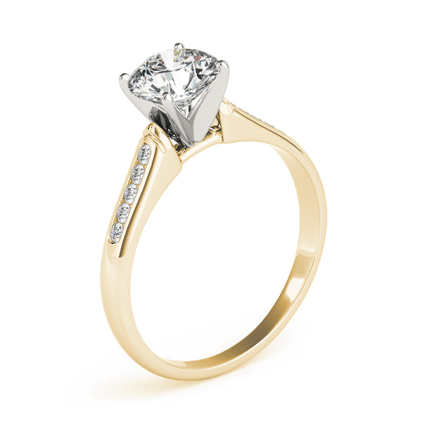 Single Row Channel Set Diamond Engagement Ring · 0.10 ct tw