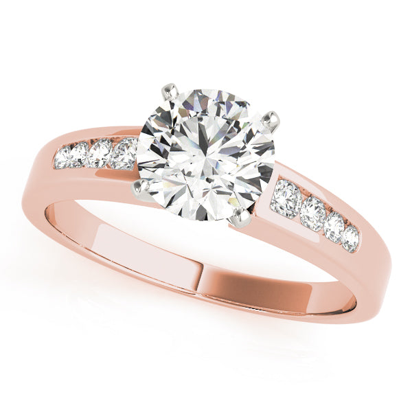 Single Row Channel Set Diamond Engagement Ring · 0.27 ct tw