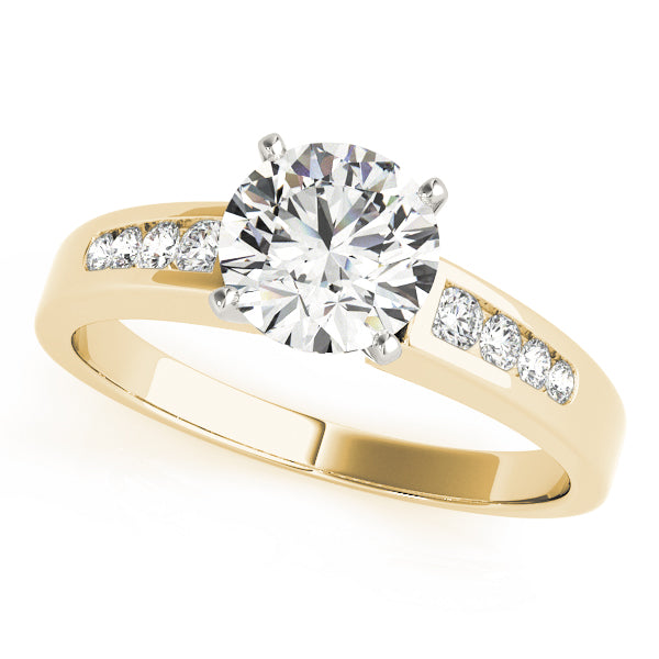 Single Row Channel Set Diamond Engagement Ring · 0.27 ct tw