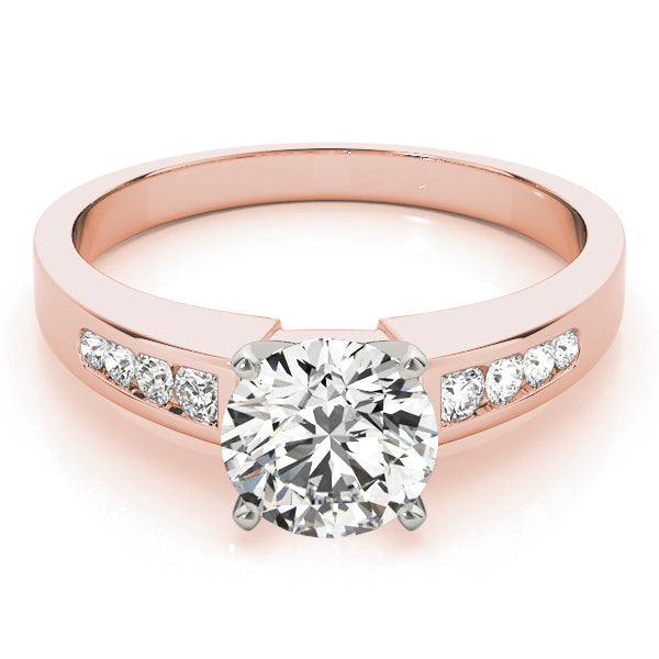 Single Row Channel Set Diamond Engagement Ring · 0.27 ct tw