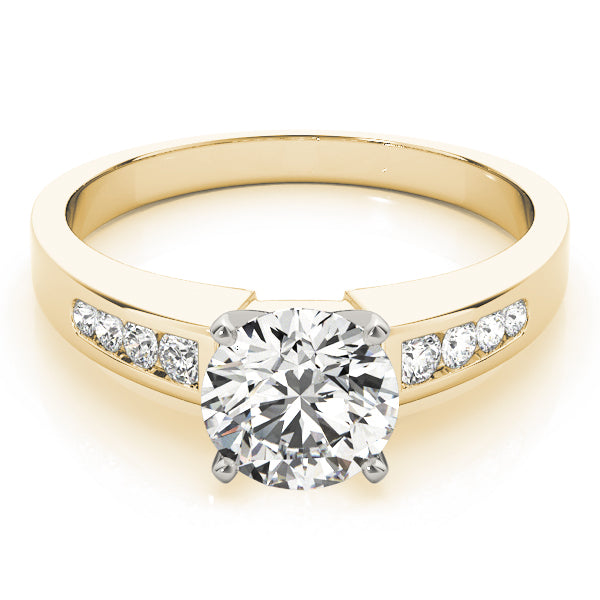 Single Row Channel Set Diamond Engagement Ring · 0.27 ct tw