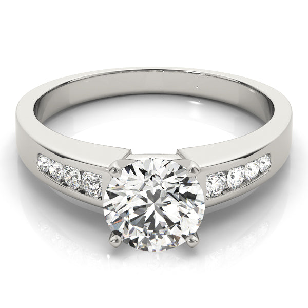 Single Row Channel Set Diamond Engagement Ring · 0.27 ct tw