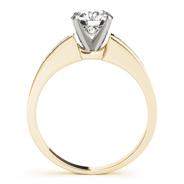 Single Row Channel Set Diamond Engagement Ring · 0.27 ct tw