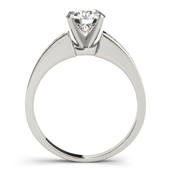 Single Row Channel Set Diamond Engagement Ring · 0.27 ct tw