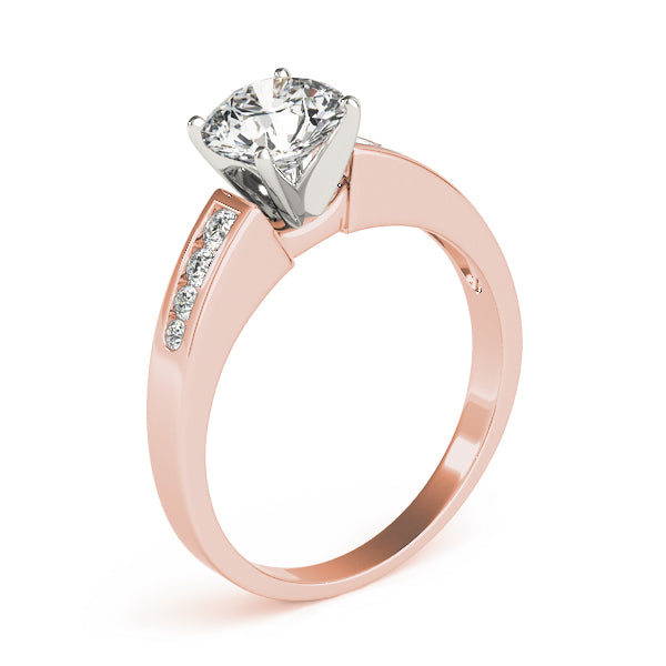 Single Row Channel Set Diamond Engagement Ring · 0.27 ct tw