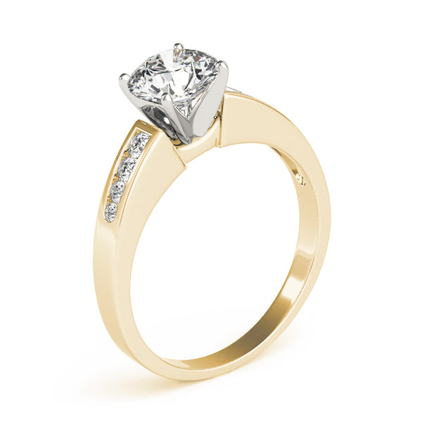Single Row Channel Set Diamond Engagement Ring · 0.27 ct tw
