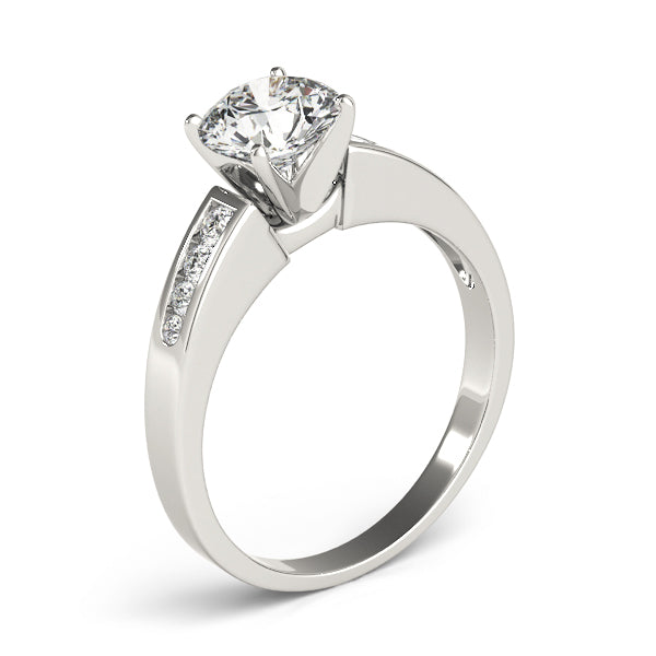 Single Row Channel Set Diamond Engagement Ring · 0.27 ct tw