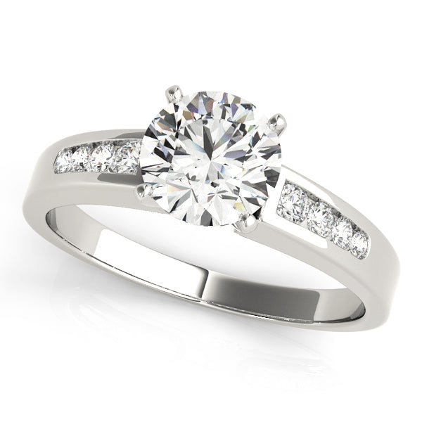 Single Row Channel Set Diamond Engagement Ring · 0.27 ct tw