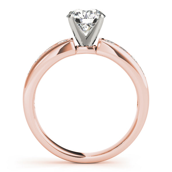 Single Row Channel Set Diamond Engagement Ring · 0.36 ct tw