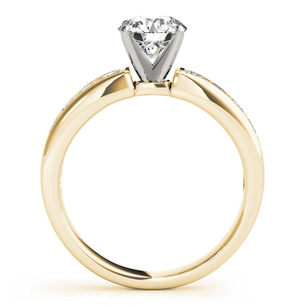 Single Row Channel Set Diamond Engagement Ring · 0.36 ct tw
