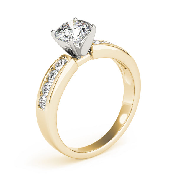 Single Row Channel Set Diamond Engagement Ring · 0.36 ct tw