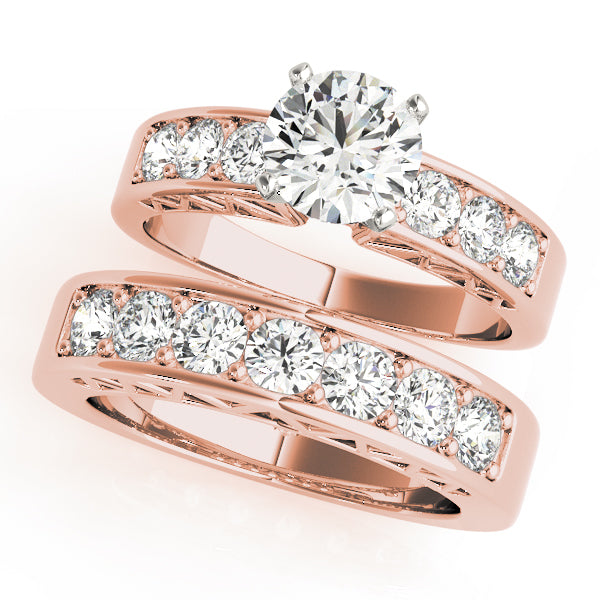 Single Row Channel Set Diamond Engagement Ring · 0.48 ct tw