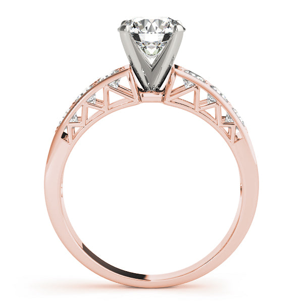 Single Row Channel Set Diamond Engagement Ring · 0.48 ct tw