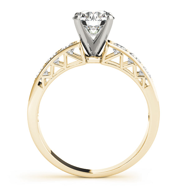 Single Row Channel Set Diamond Engagement Ring · 0.48 ct tw