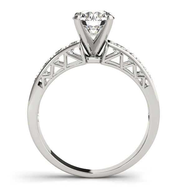 Single Row Channel Set Diamond Engagement Ring · 0.48 ct tw