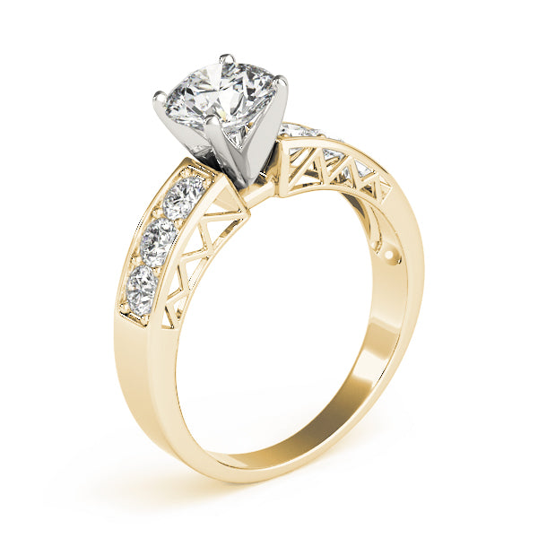 Single Row Channel Set Diamond Engagement Ring · 0.48 ct tw