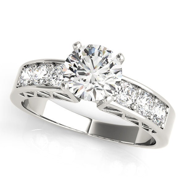 Single Row Channel Set Diamond Engagement Ring · 0.48 ct tw