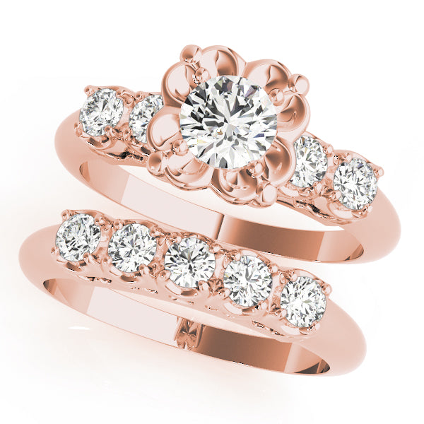 Round Single Row Prong Set Diamond Engagement Ring · 0.69 ct tw