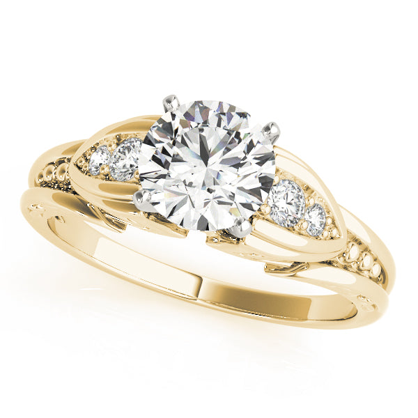 Single Row Prong Set Diamond Engagement Ring · 0.10 ct tw