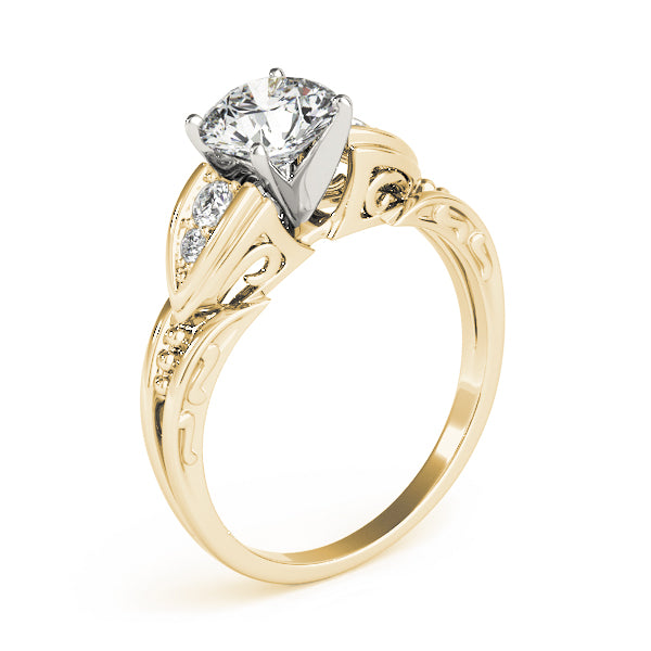 Single Row Prong Set Diamond Engagement Ring · 0.10 ct tw