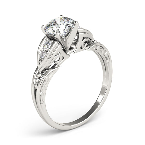 Single Row Prong Set Diamond Engagement Ring · 0.10 ct tw