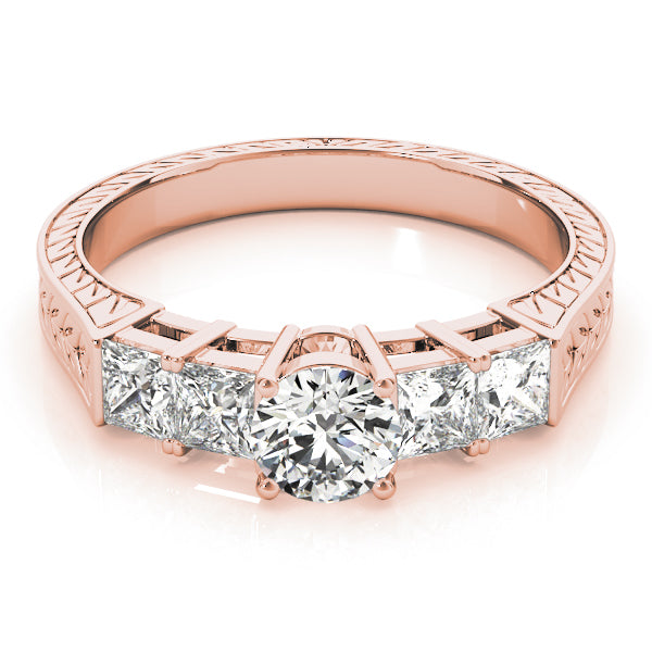 Round Antique Diamond Engagement Ring · 1.32 ct tw