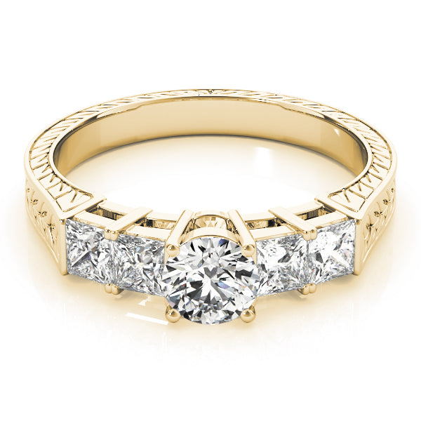 Round Antique Diamond Engagement Ring · 1.32 ct tw